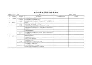 食品销售环节风险隐患排查表填报单位县市、区局填报人填报时间年月日.docx