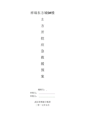 土方开挖工程应急预案.docx
