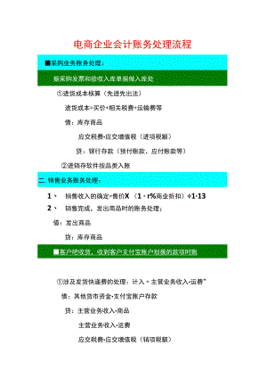 电商企业财务人员账务处理流程.docx