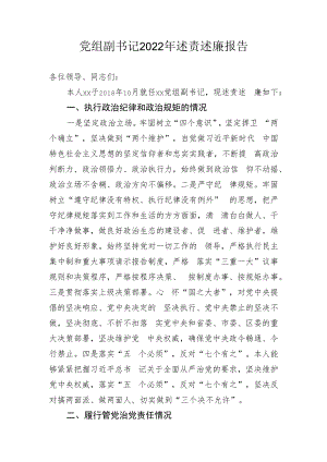 党组副书记2022年述责述廉报告.docx