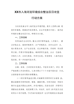 XX市入海河流环境综合整治百日攻坚行动方案.docx