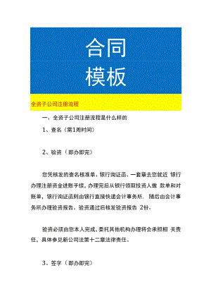 全资子公司注册流程.docx