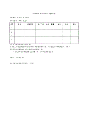 质保期内备品备件分项报价表37(2023年).docx
