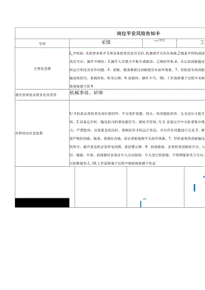 岗位安全风险告知卡.docx