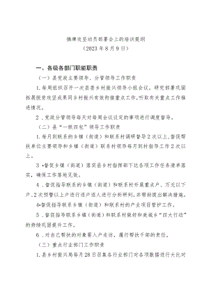 乡村振兴摘牌攻坚动员部署会上的培训提纲.docx