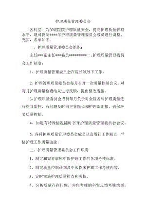 护理质量管理委员会.docx