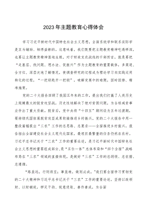 2023年财政所党员干部主题教育心得体会四篇.docx