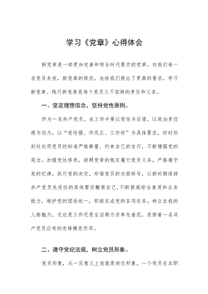 新党章学习心得体会.docx