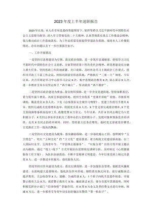 2023年度上半年述职报告.docx