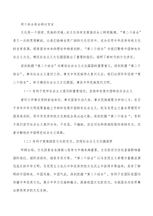 两个结合体会研讨发言.docx