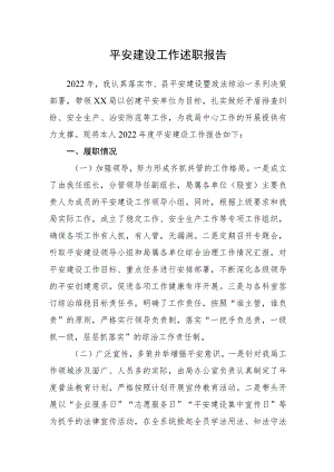 平安建设工作述职报告.docx
