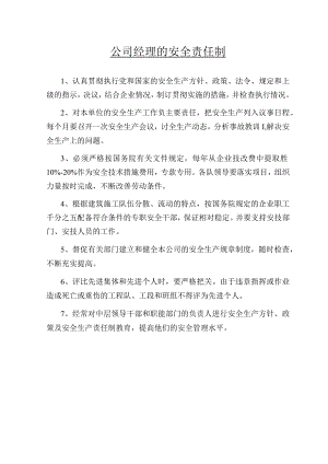 公司经理的安全责任制范文.docx