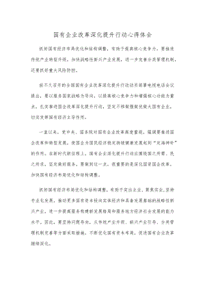 国有企业改革深化提升行动心得体会.docx