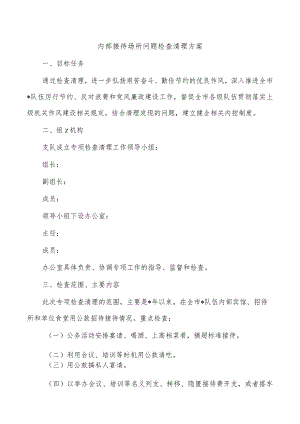内部接待场所问题检查清理方案.docx