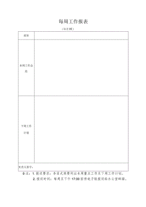 周工作报表.docx