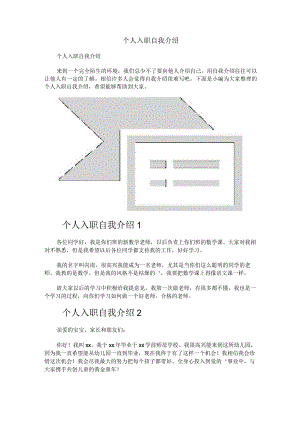 个人入职自我介绍.docx