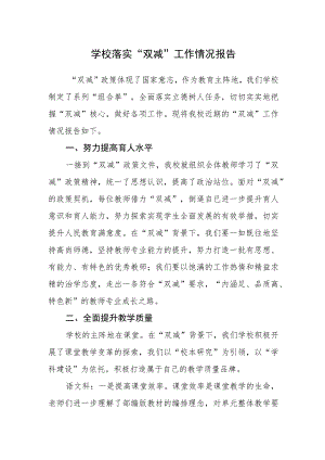 学校落实“双减”工作情况报告.docx