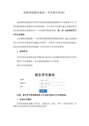 迎新系统操作指南学生版手机端.docx