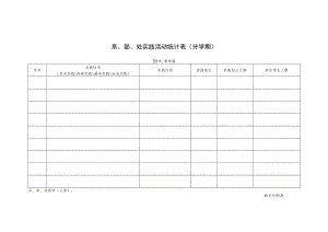 系、部、处实践活动统计表分学期.docx