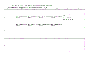 长江大学电工电子实验教学中心------实验排课总表.docx