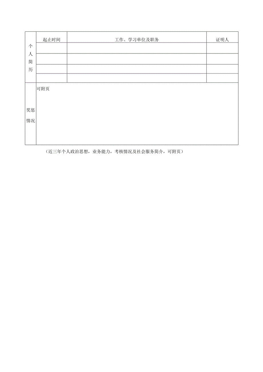 西安财经学院教学科研岗位申请表.docx_第3页