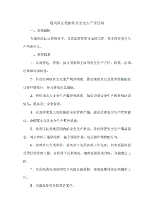 通风队瓦检副队长安全生产责任制.docx