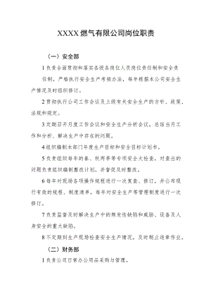 燃气有限公司岗位职责(5).docx