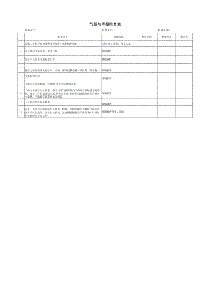 气瓶与焊接检查表.docx