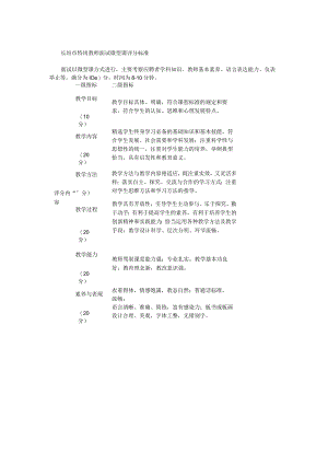 长垣市特岗教师面试微型课评分标准.docx