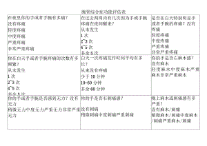 腕管综合症功能评估表.docx