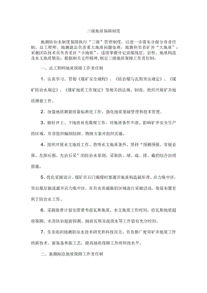 三级地质保障制度.docx