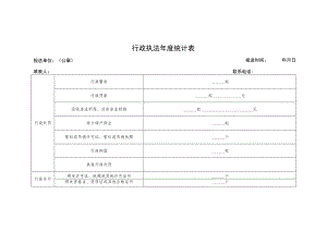 行政执法年度统计表.docx