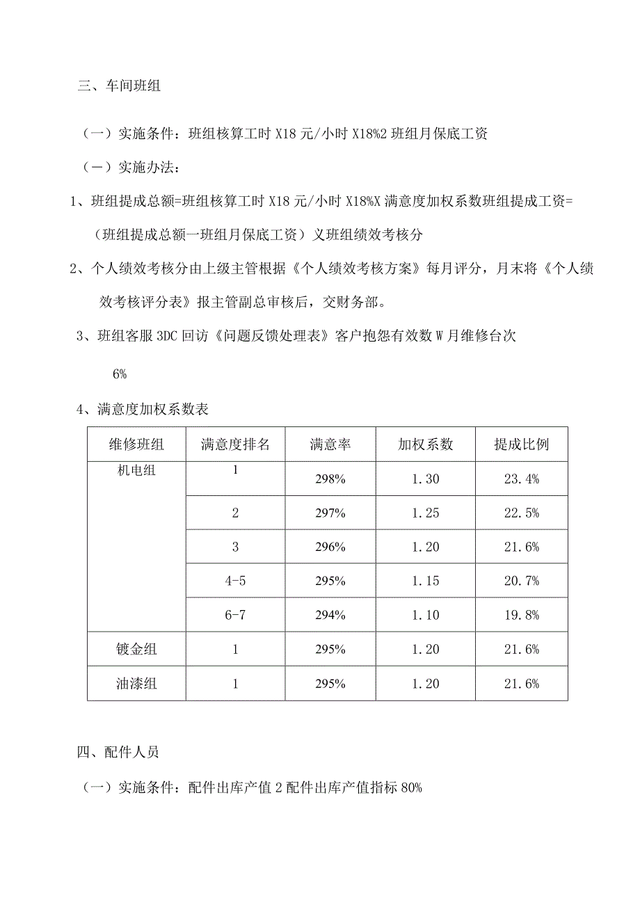 汽车4S店售后人员提成方案.docx_第3页