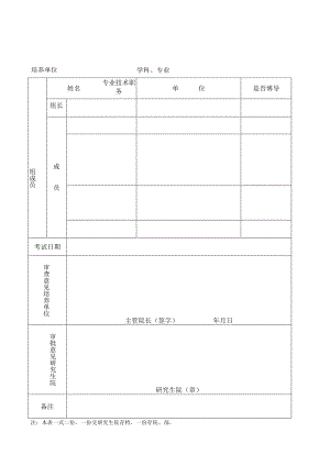 硕博连续培养研究生资格考试小组组成审核表.docx
