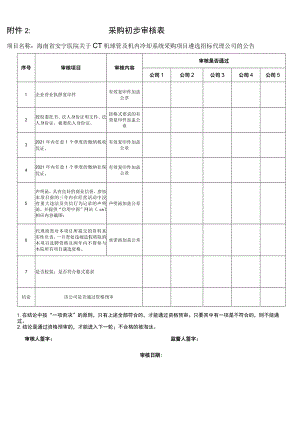 采购初步审核表.docx