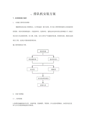 排队机安装方案.docx
