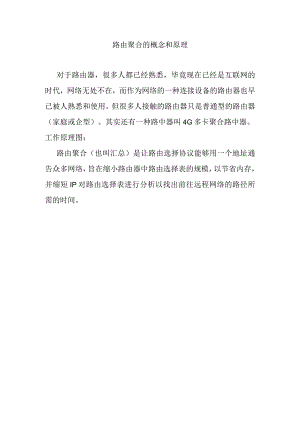 路由聚合的概念和原理.docx