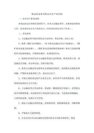 机运队皮带司机安全生产责任制.docx