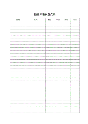 赠品库物料盘点表.docx