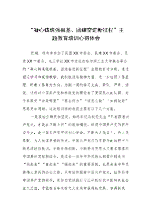 凝心铸魂强根基团结奋进新征程主题教育学习心得体会三篇.docx