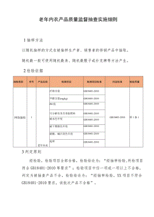 老年内衣产品质量监督抽查实施细则.docx