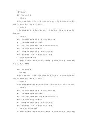 职业能力拓展项目训练.docx
