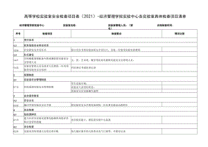 高等学校实验室安全检查项目021-经济管理学院实验中心各实验室具体检查项目清单.docx