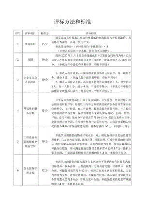 评标方法和标准.docx