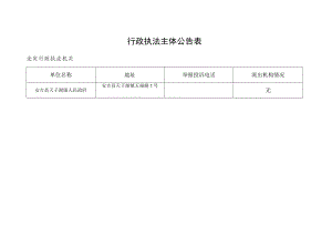行政执法主体公告表.docx