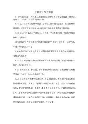 进修护士管理制度.docx