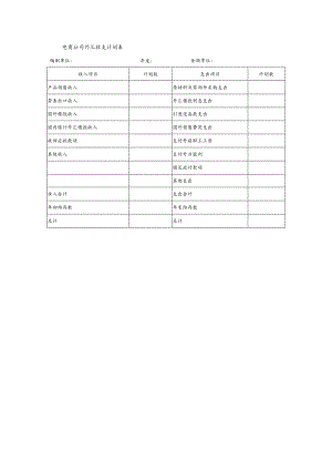 电商公司外汇收支计划表.docx