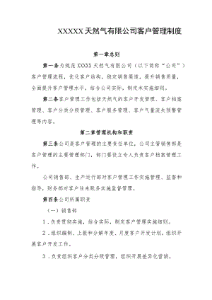 天然气有限公司客户管理制度.docx