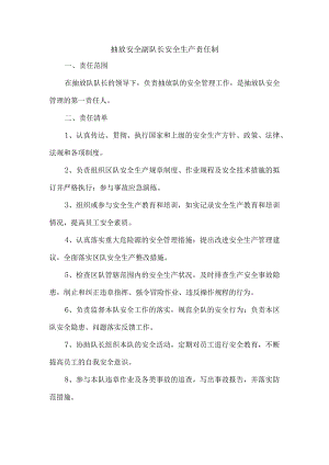 抽放安全副队长安全生产责任制.docx