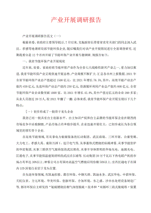 产业发展调研报告.docx